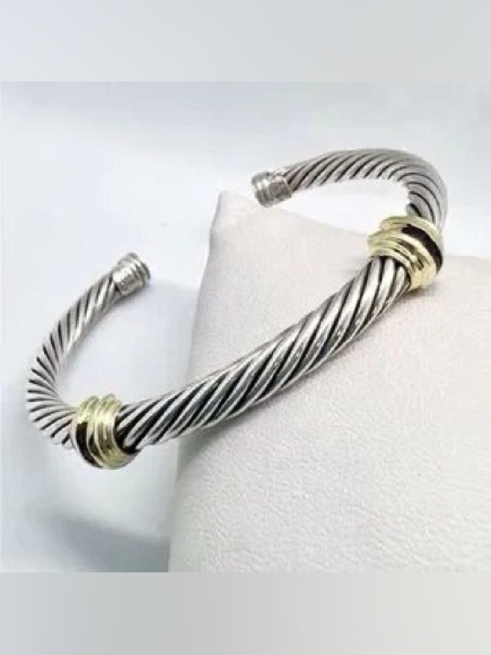 🦴David Yurman 5mm double station sapphire bracelet